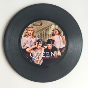 Round Vinyl Record Drink Coasters,Gift for Music Lovers, Fathers Day Gift, Housewarming Gift, New Home Gift, Birthday Party Favor