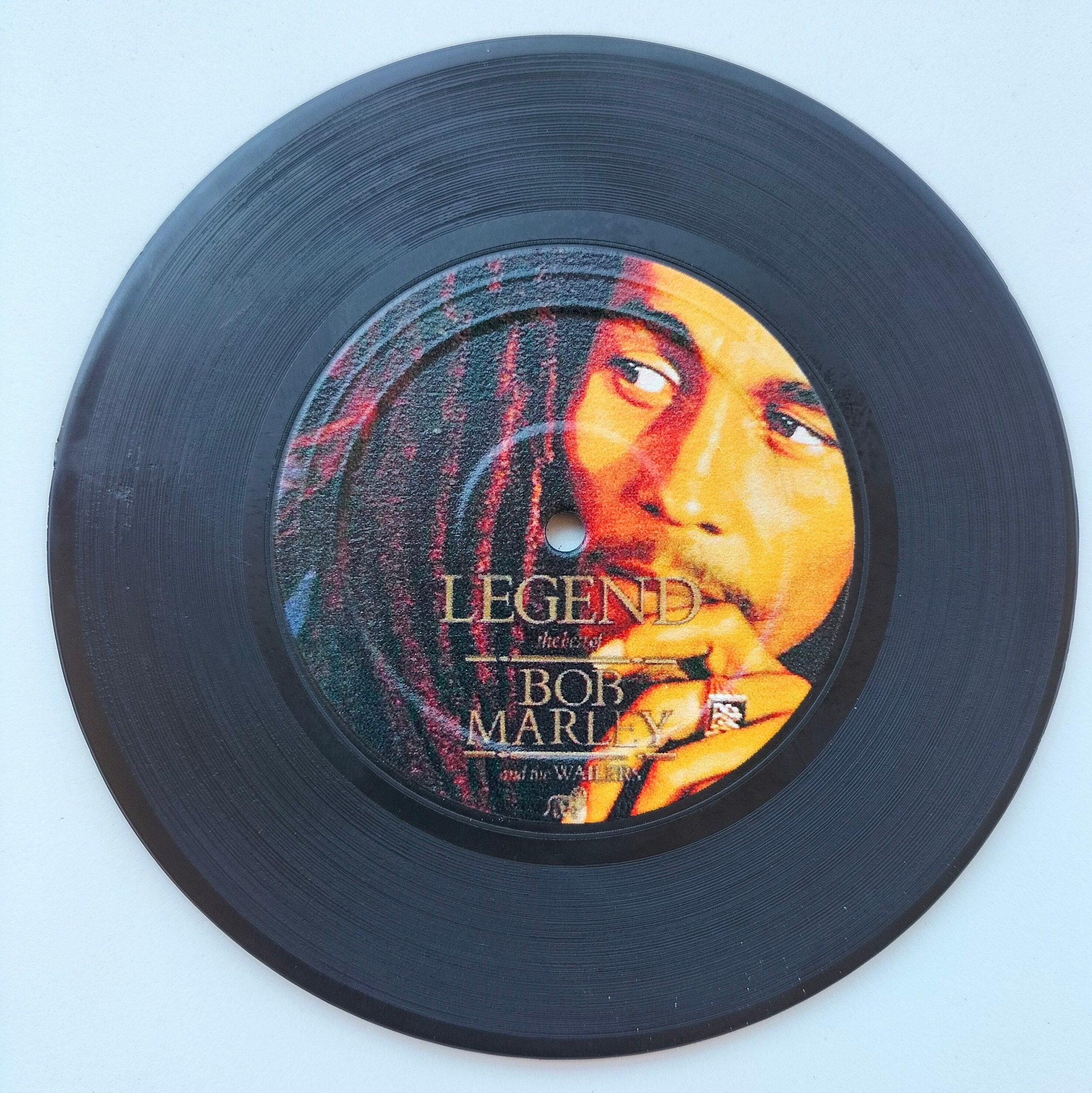 Legend  - Vinyl Record Coasters,Gift for Music Lovers, New Year's Gift