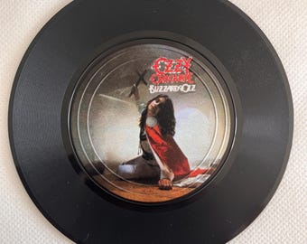 Blizzard of Ozz Retro Record Coaster - Upcycled Vinyl