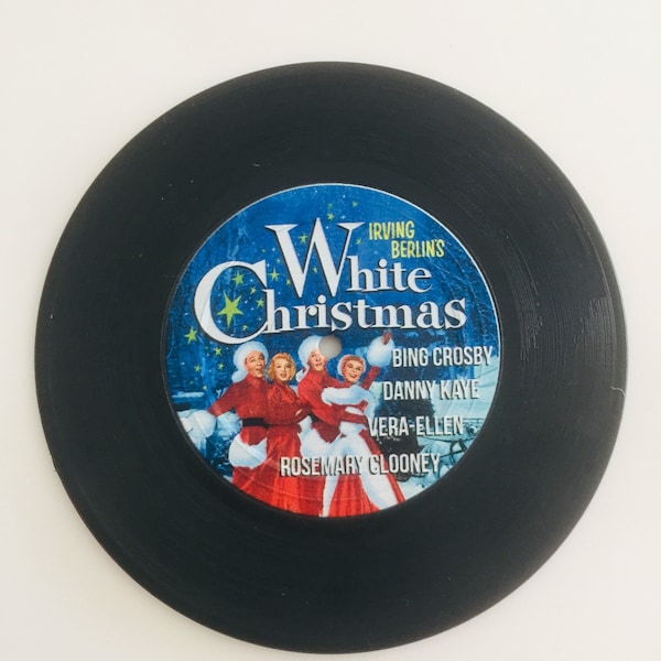 Old Hollywood Record Coaster - Bing Crosby- Gift for Movie Lovers - Movie Coasters