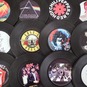 Best Seller Set of 12pcs, Retro Record Coasters, Best Gift for Music Lovers, Christmas Gift