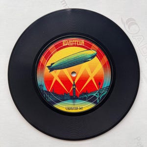 Vinyl Retro Record Coasters,Gift for Music Lovers, Fathers Day Gift