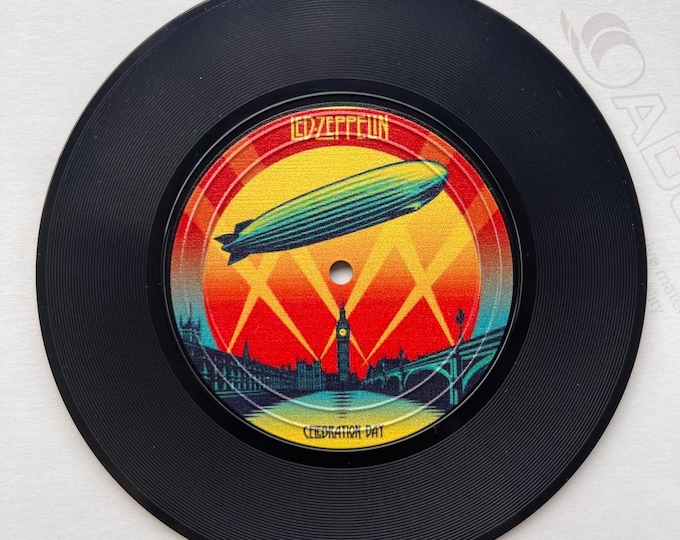 Vinyl Retro Record Coasters,Gift for Music Lovers, Fathers Day Gift