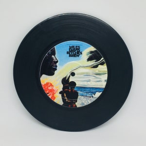 Bitches Brew - Retro Jazz Record Coaster - Vintage Record - Gift for Music Lovers -Independence Day - Fathers Day Gift