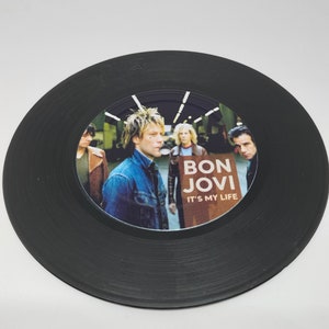 It&#39;s My Life - Vinyl Retro Record Coasters, Gift for Music Lovers