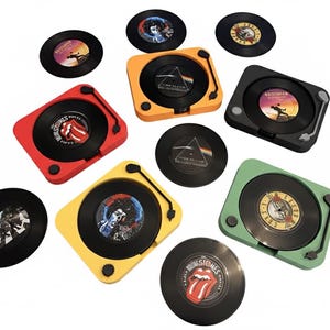 Benutzerdefinierte Schallplatten-Untersetzer, Retro Musik-Liebhaber-Geschenk