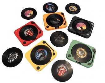 Benutzerdefinierte Schallplatten-Untersetzer, Retro Musik-Liebhaber-Geschenk
