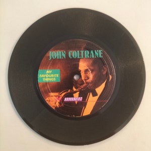 Jazz Record Coasters - Vinyl Retro Record Coaster - Vintage Record - Gift for Jazz Music Lovers  - Valentine's Day Gift