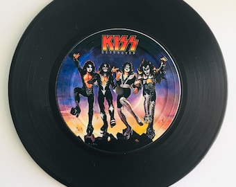 Retro Rock Record Coaster - Gift for Music Lovers - Fathers Day Gift