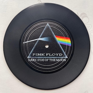 Posavasos de vinilo "Dark Side of The Moon", regalo para amantes de la música y para el Día del Padre.