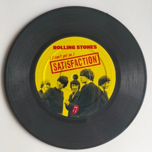 60er Jahre Retro Schallplatten Untersetzer, Rock Musik Untersetzer, Geschenk für Musikliebhaber