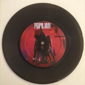 Ten1991 - Vintage Vinyl Record Coasters, Gift for Music Lovers, Party Favor