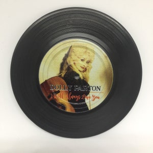 I Will Immer Love You - Retro Schallplatten Untersetzer, Geschenk für Musikliebhaber