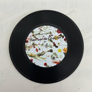 Prince Revolution - Vinyl Retro Record Coasters,Gift for Music Lovers, Christmas gift