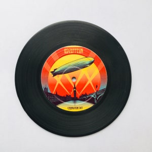 Vinyl Retro Record Coasters,Gift for Music Lovers, Fathers Day Gift
