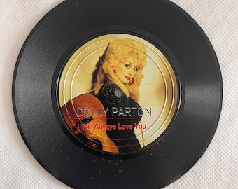 Siempre te amaré - Posavasos con diseño retro, regalo para amantes de la música