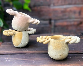 Braided Ceramic Tea Strainer & Plate