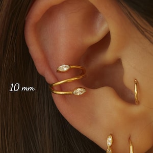 WaterProof-16G G23 Titanium Hinge Hoop • conch earrings • cartilage hoop • Titanium Hinge Hoop • Hinged Segment Ring • Helix Earring Hoop