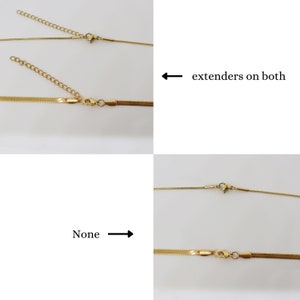 Gold Necklace Set, Gold Plated Stainless Steel Reptile Herringbone ...