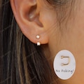 WaterProof 18G Titanium Flatback Front Back Earrings, Ear Jacket, Helix Stud, Tragus Stud, daith Stud, Rook Stud product logo