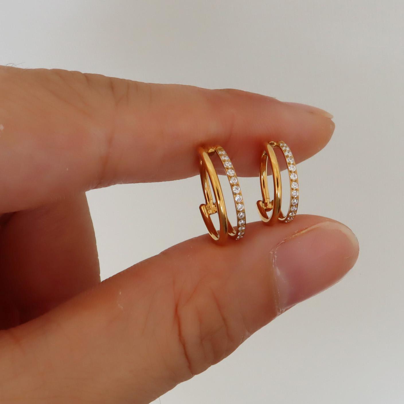16G Titanium Double Hinge Hoop • Hinged Segment Nose Ring • Septum