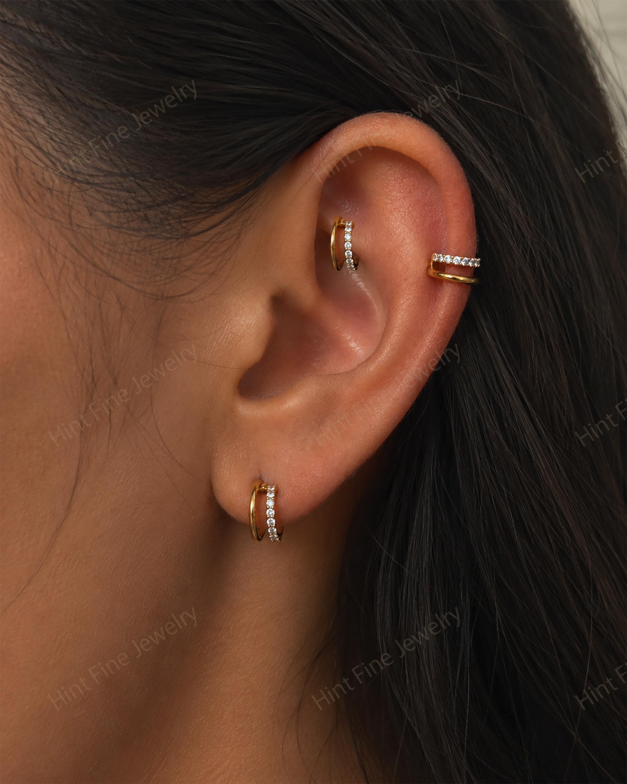 16G Titanium Double Hinge Hoop • Hinged Segment Nose Ring • Septum