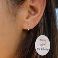 WaterProof 18G Titanium Flatback Front Back Earrings, Ear Jacket, Helix Stud, Tragus Stud, daith Stud, Rook Stud product logo