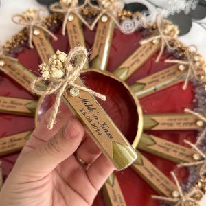 Custom Wedding Henna Favors: Personalized Glass Tube, Bridal Gifts