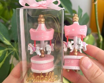 Carousel Party Favor Box: Baby Shower, Baptism, Birthday