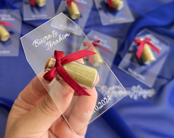 Imán de henna personalizado: tubo de vidrio, regalo para despedida de soltera