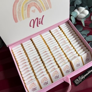 Baby Girl Chocolate, Personalized Baby Chocolate Gifts, Baby Shower Gifts, Baby Boy Chocolate