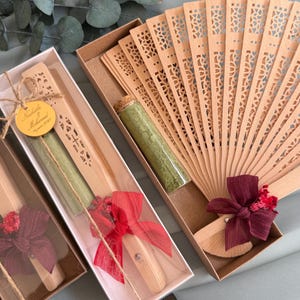 Henna Bottle and Fan in Box, Henna Favors, Henna Party Gift, Bridal Shower Henna, Bridesmaid favors, Wedding Henna, Bachelorette Party
