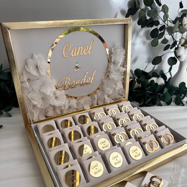 Delicious Engagement Chocolate, Personalized Chocolate Box, Named Chocolate, Wedding Candies, Party Candies