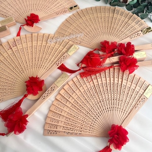 Wooden Hand Fans for Wedding Favor, Summer Wedding Favors, Bridal Shower Favors, Beach Wedding Favors for Guests, Rustic Wedding Favor,
