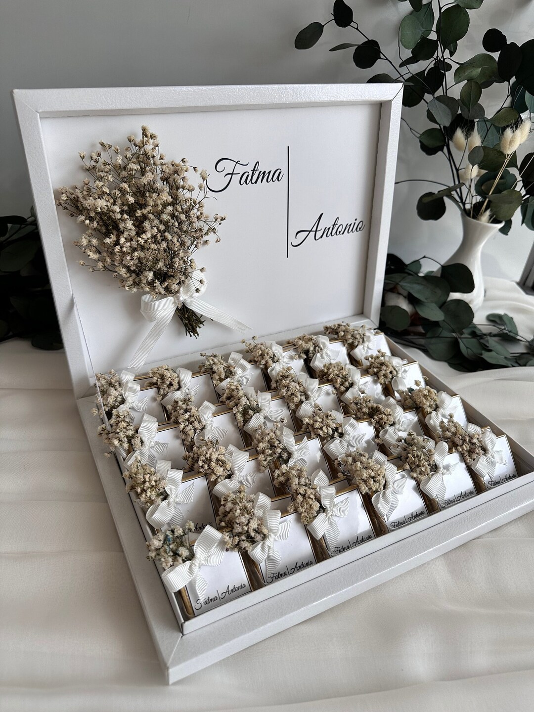 Engagement Chocolate, Wedding Chocolate, Personalized Chocolate Box