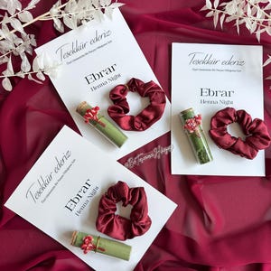 Personalized Glass Tube Henna Favors: Wedding, Henna Night, Bridal Shower