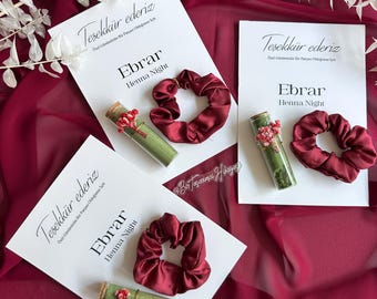 Recuerdos de henna personalizados en tubo de vidrio: bodas, noches de henna, despedidas de soltera