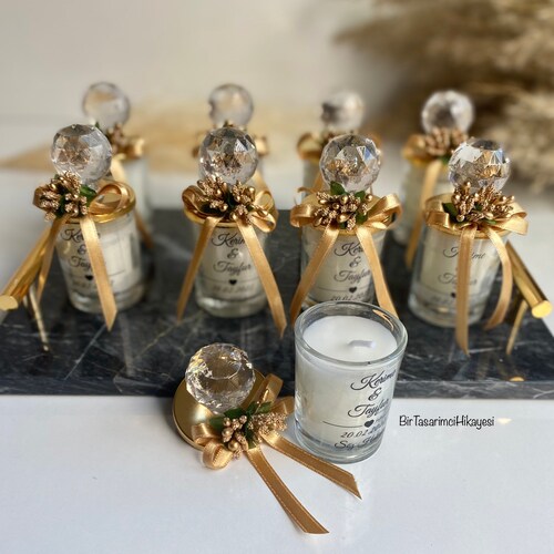 Elegant Candle Favor Luxury Candle Favor Unique Wedding Etsy