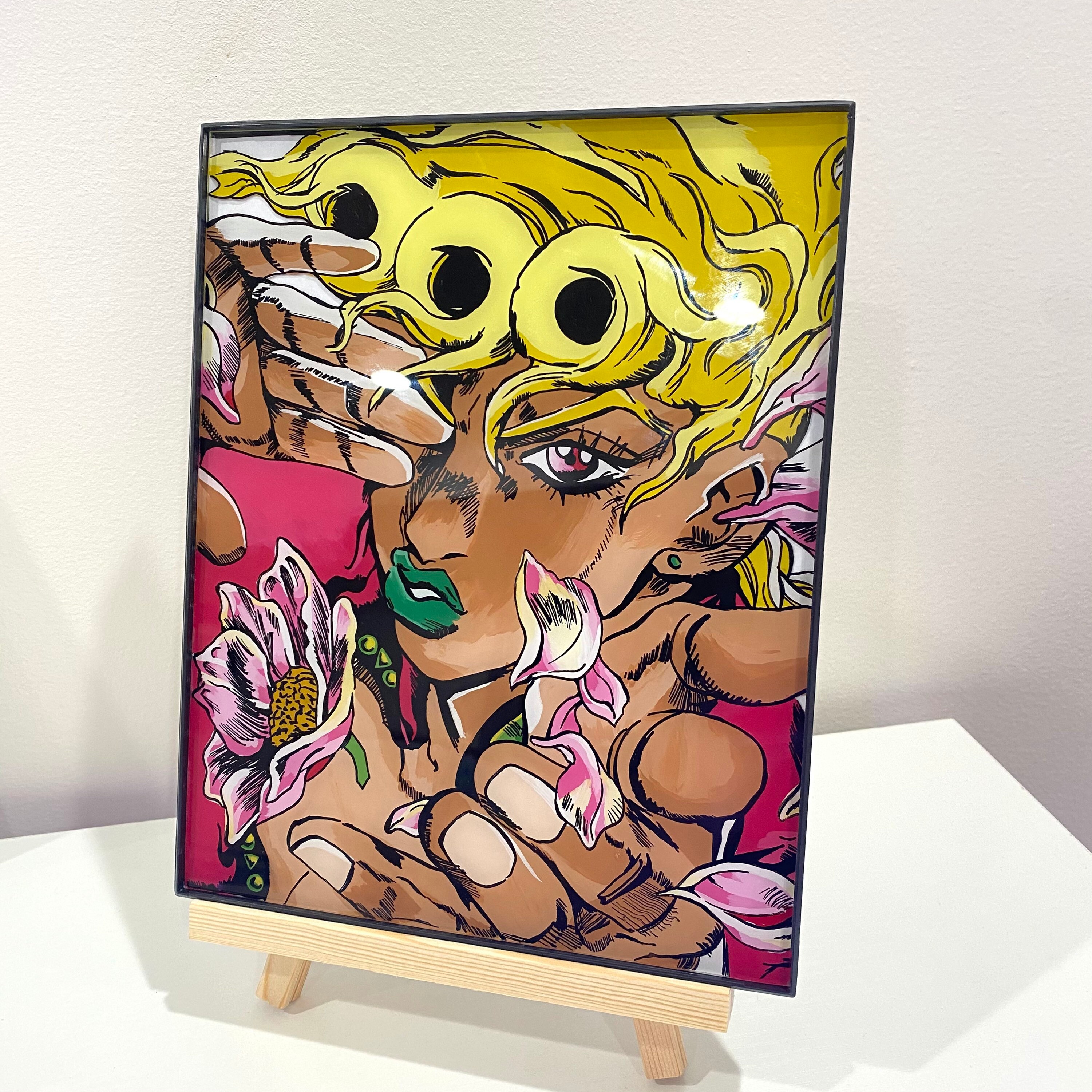 Anime Boy Pintura De Vidrio 8x10 Pulgadas Etsy