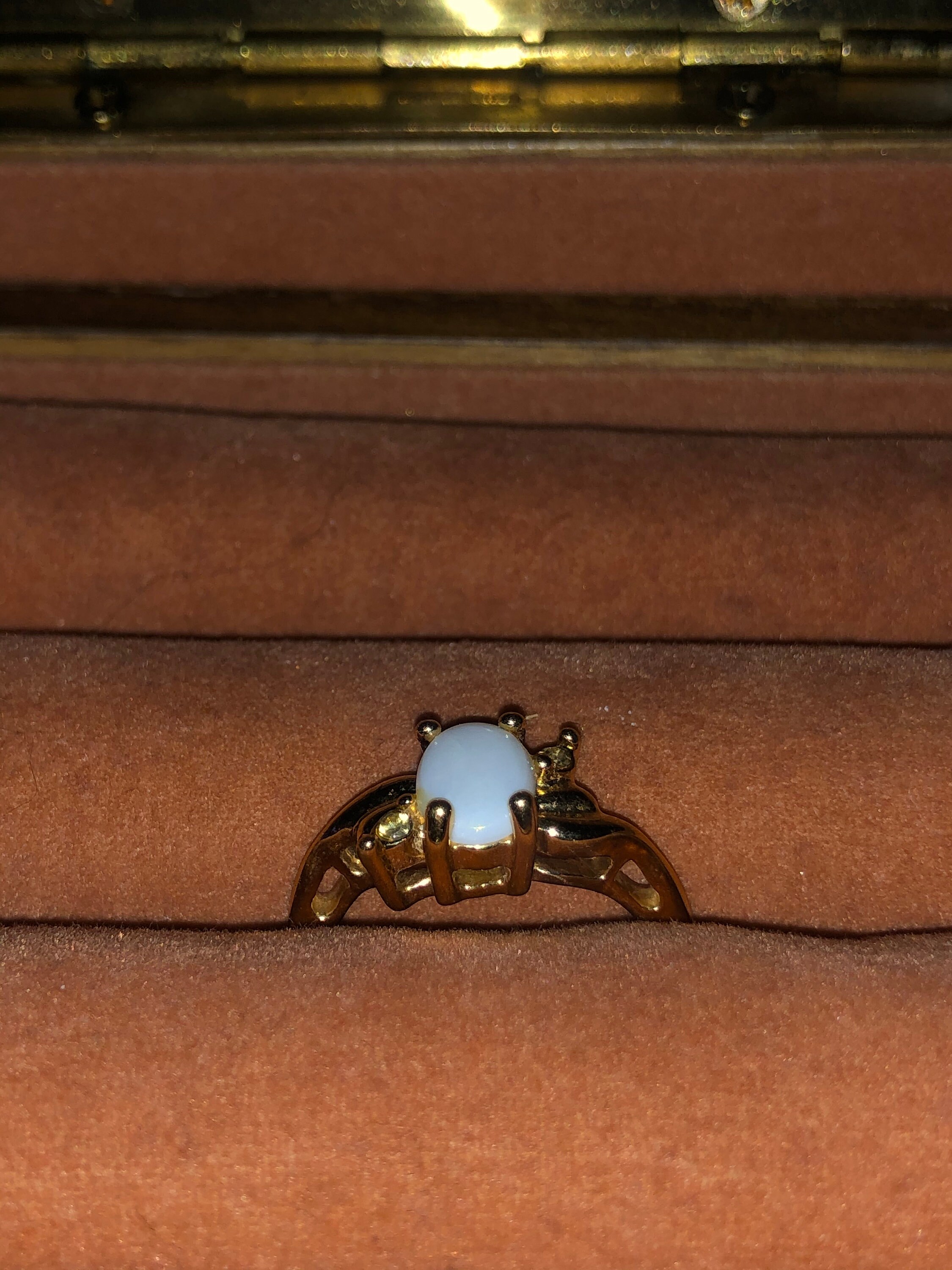 White Marble Stone Ring Fit for Any Gal or Gent Etsy UK