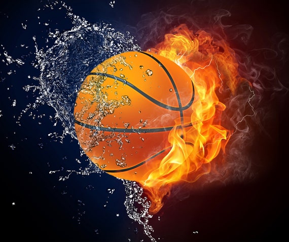 Basketball With Fire Clipart Pictures