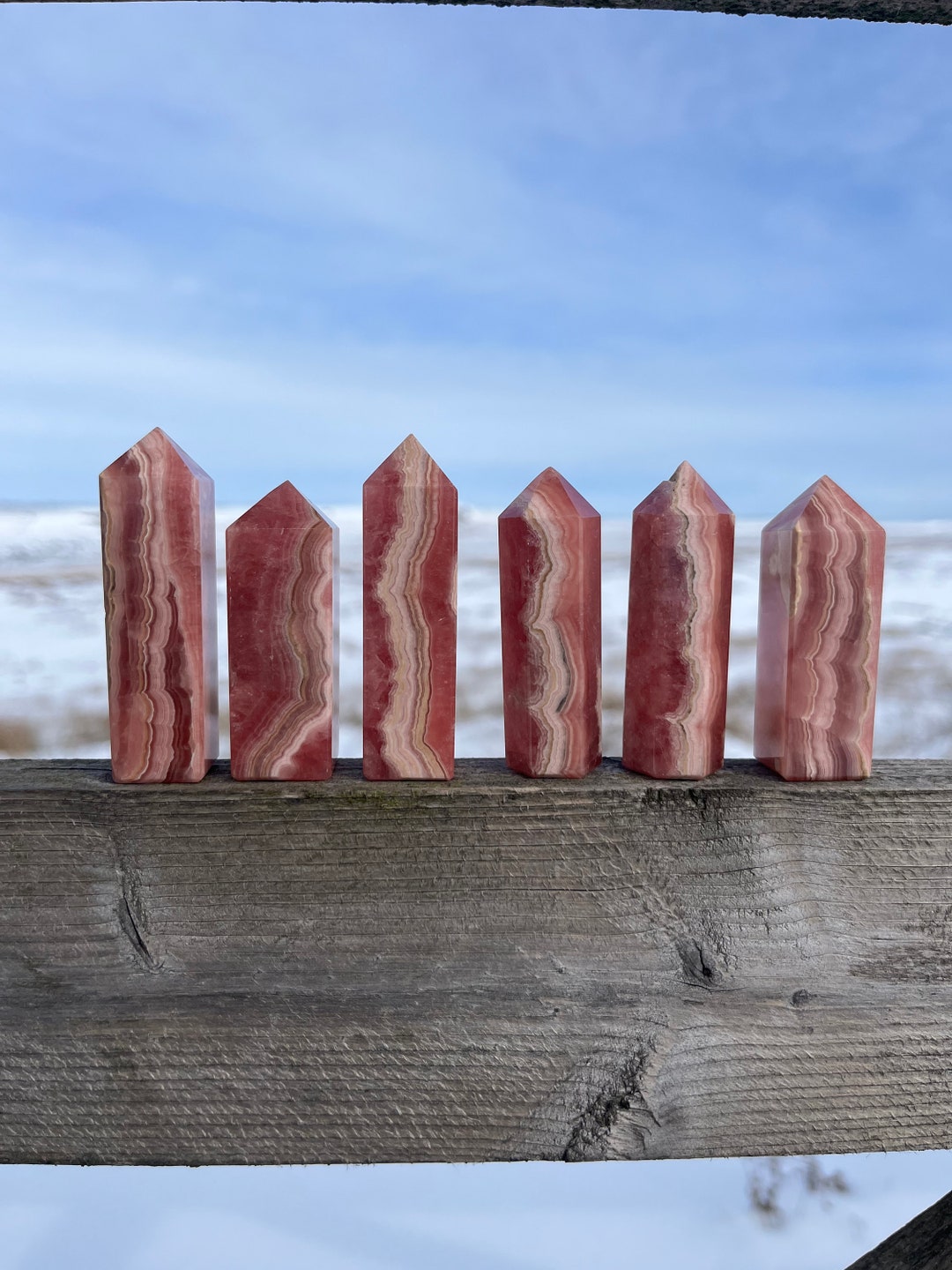 Rhodochrosite Towers Ethically Sourced From Madagascar High Grade