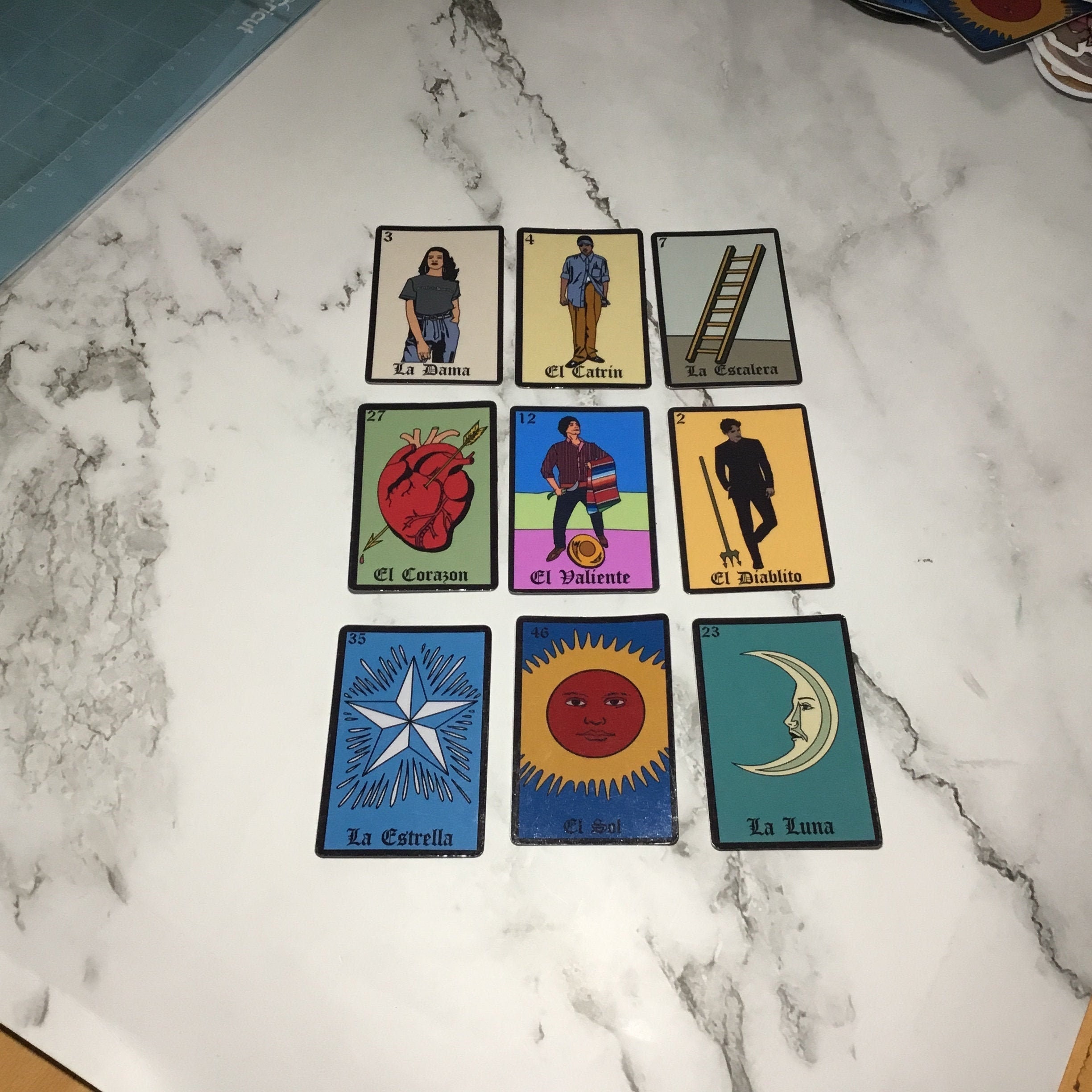 Loteria Cards Sticker Pack Loteria Mexicana Mexico Bingo | Etsy