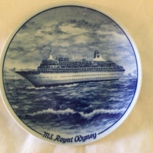 Odyssey Royal Cruise Line Ocean Liners Collectible Plate