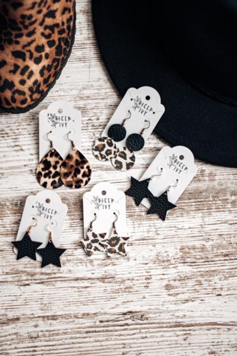 Cheetah Teardrop Earring