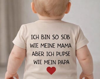 Cute like mommy, but farts like daddy T-shirt, baby shirt, 6-9 months