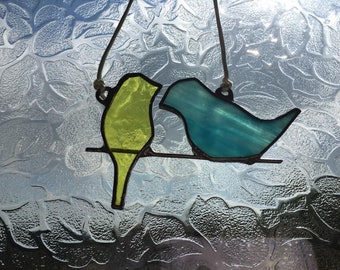 Glass Bird Suncatcher