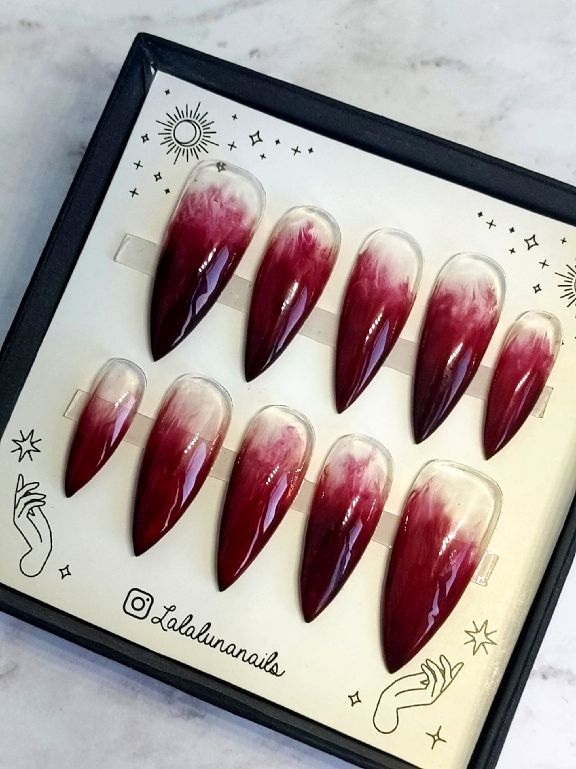 Vampire Nails - Etsy Vampire Nails - Etsy