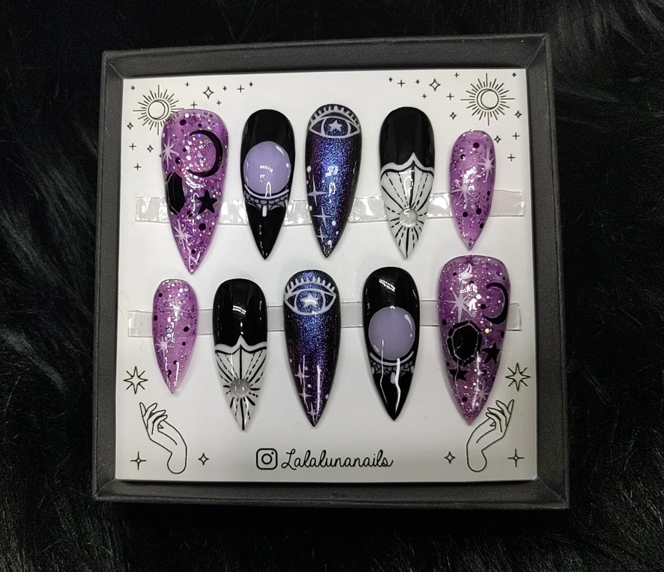 Divination Glow in the Dark Press on Nails | Etsy