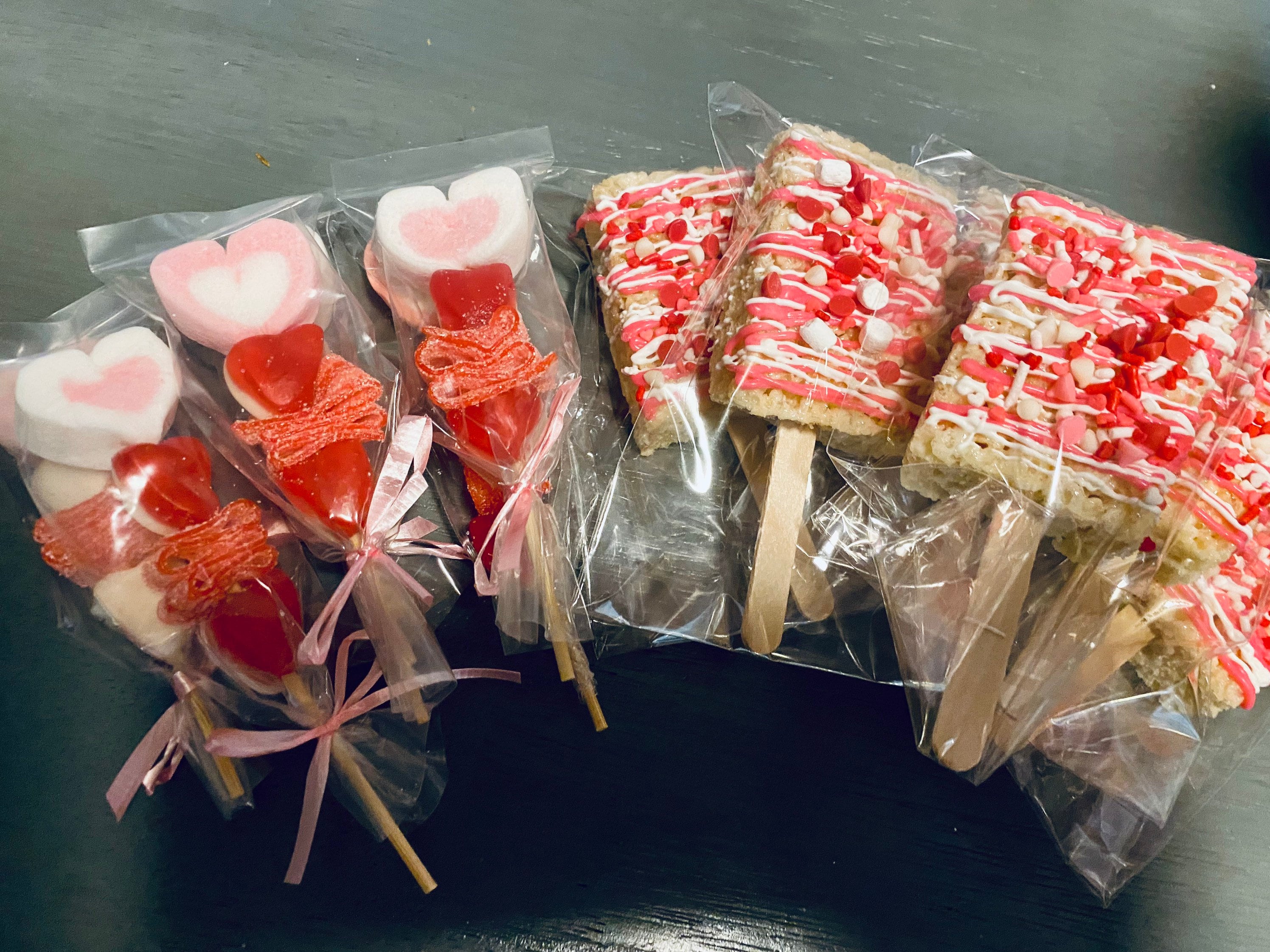 Valentine Rice Crispy Pops Valentine Candy Kabobs Party Favors - Etsy
